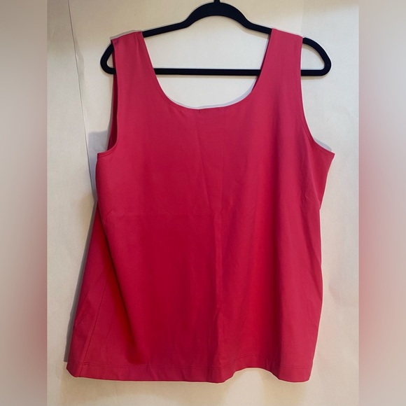 Chico’s Woman’s Nylon Spandex Stretchy Pink Tank Top Size 3 or XL - Picture 2 of 4